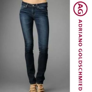 AG PREMIERE Skinny Straight Women's Dark Wash Jean 25x33”